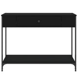 Console Table Black 100x34.5x75 cm Engineered Wood 834160