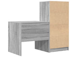 Desk with Drawer with Shelf with Storage 2 pcs Grey Sonoma 3337342