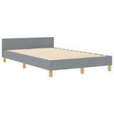 ZNTS Bed Frame Light Grey 120x200 cm Fabric 3344641