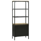 Highboard with Drawer Brown 70 x 35 x 180 cm Solid Mango Wood 3310126