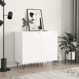 Sideboards 2 pcs High Gloss White 40x35x70 cm Engineered Wood 831057