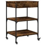 Kitchen Trolley Smoked Oak 60x48x89.5 cm Engineered Wood 842373