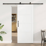 Sliding Door Manual ORKDAL White and black 83 x 202 cm 3333477