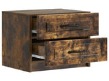 Bedside Cabinet 2 pcs Smoked Oak 43 x 34.5 x 44.5 cm 895686