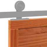 Barn Door Wax Brown 80x208 cm Solid Wood Pine 850646