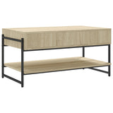 ZNTS Coffee Table Sonoma Oak 90x50x45 cm Engineered Wood 838969