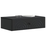 Wall-Mounted Side Table Black 59 x 34.5 x 17 cm Engineered Wood 898146