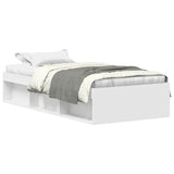Bed Frame without Mattress White 100x200 cm 3203831