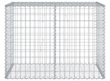 Gabion Basket with Cover 100x50x100 cm Galvanised Iron 3295142
