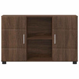 Sideboard with Shelf FLORIN Brown Oak 88.5 x 30.5 x 55.5 cm 880298