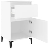 ZNTS Bedside Cabinet White 40x35x70 cm 819708