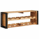 Wine Rack Brown 120 x 45 x 33 cm Solid Rough Mango Wood 4104763