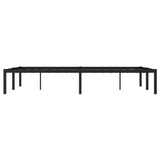 Metal Bed Frame without Mattress Black 120x190cm 373652