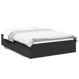 Bed Frame without Mattress Black 135x190 cm Double 3281036