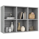 Book Cabinet/Sideboard Grey Sonoma 66x30x98 cm Engineered Wood 815295