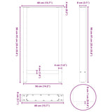 Bar Table Legs Anthracite 2 pcs 40x cm Steel 4013326