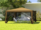 3 x 3 m Pop Up Gazebo, 420D Tent Canopy with Removable Mesh Sidewall Netting, Carry Bag for T3398P323835
