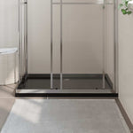 Rectangular ABS Shower Base Tray Black 80x110 cm 148918