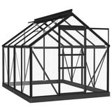 Glass Greenhouse Anthracite 155x200.5x191 cm Aluminium 3082334