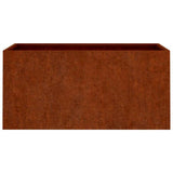Planter 62x30x29 cm Corten Steel 821556