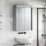 Bathroom Mirror Cabinet TULUM Grey Sonoma 60 x 16.5 x 78 cm 880367
