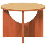 Coffee Table Wax Brown 50 x 50 x 35 cm Solid pine wood 873531