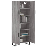 Highboard Grey Sonoma 69.5x34x180 cm Engineered Wood 3195705