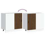 Kitchen Base Cabinet Lyon Brown Oak Engineered Wood 854295
