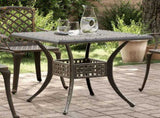 Garden Table Bronze 80x80x75 cm Cast Aluminium 4002811