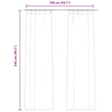 Blackout Curtains 2pcs with Hooks Velvet Antique Pink 140x245cm 134526