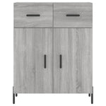Highboard Grey Sonoma 69.5x34x180 cm Engineered Wood 3199887
