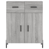 Highboard Grey Sonoma 69.5x34x180 cm Engineered Wood 3199887