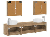 Bathroom Furniture Set 5 pcs Artisan Oak 3407014