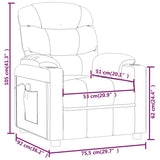 Massage Chair Dark Grey Fabric 348083