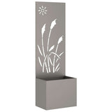 Garden Privacy Screen Rusty 50 x 32 x 150 cm Weathering steel 876433