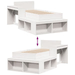 Bed Frame without Mattress White 80x200 cm Solid Wood Pine 3309756