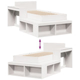Bed Frame without Mattress White 80x200 cm Solid Wood Pine 3309756