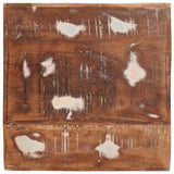 End Table with Shelf Brown 40 x 40 x 49 cm Solid Reclaim Wood 4104554