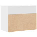 Shoe Bench White 60x30x45 cm Engineered Wood 808738