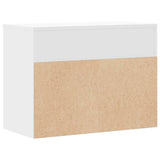 Shoe Bench White 60x30x45 cm Engineered Wood 808738