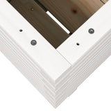 Garden Planter White 40x40x49.5 cm Solid Wood Pine 3282510