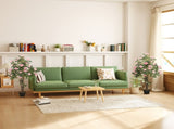 Set of Two Faux Rose Plants, with Pots T3398P344811