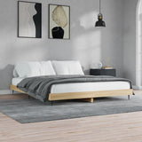 Bed Frame without Mattress Sonoma Oak 120x200 cm Engineered Wood 832256