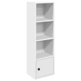 Bookcase White 31x24x102 cm Engineered Wood 860337