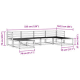 Outdoor Sofa Set 6 pcs Natural Solid Acacia Wood 3367947