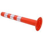 Traffic Control Bollards 2 pcs Plastic 75 cm 142828