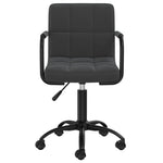 ZNTS Swivel Office Chair Black Velvet 334707