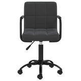 ZNTS Swivel Office Chair Black Velvet 334707