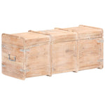 ZNTS Storage Chest 90x40x40 cm Solid Acacia Wood 289644