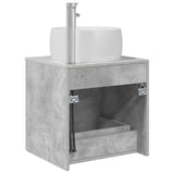 Wall-Mounted Sink Vanity Concrete Grey 49.5 x 44.5 x 66 cm 890313